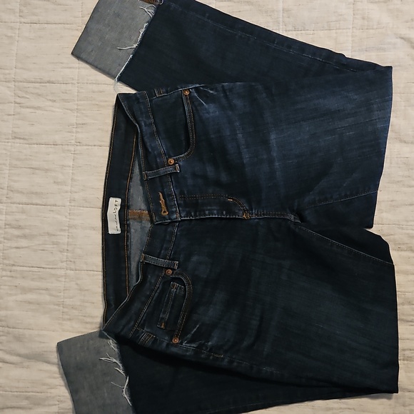 LOFT Women's Deep Indigo Straight Jeans - Picture 2 of 8